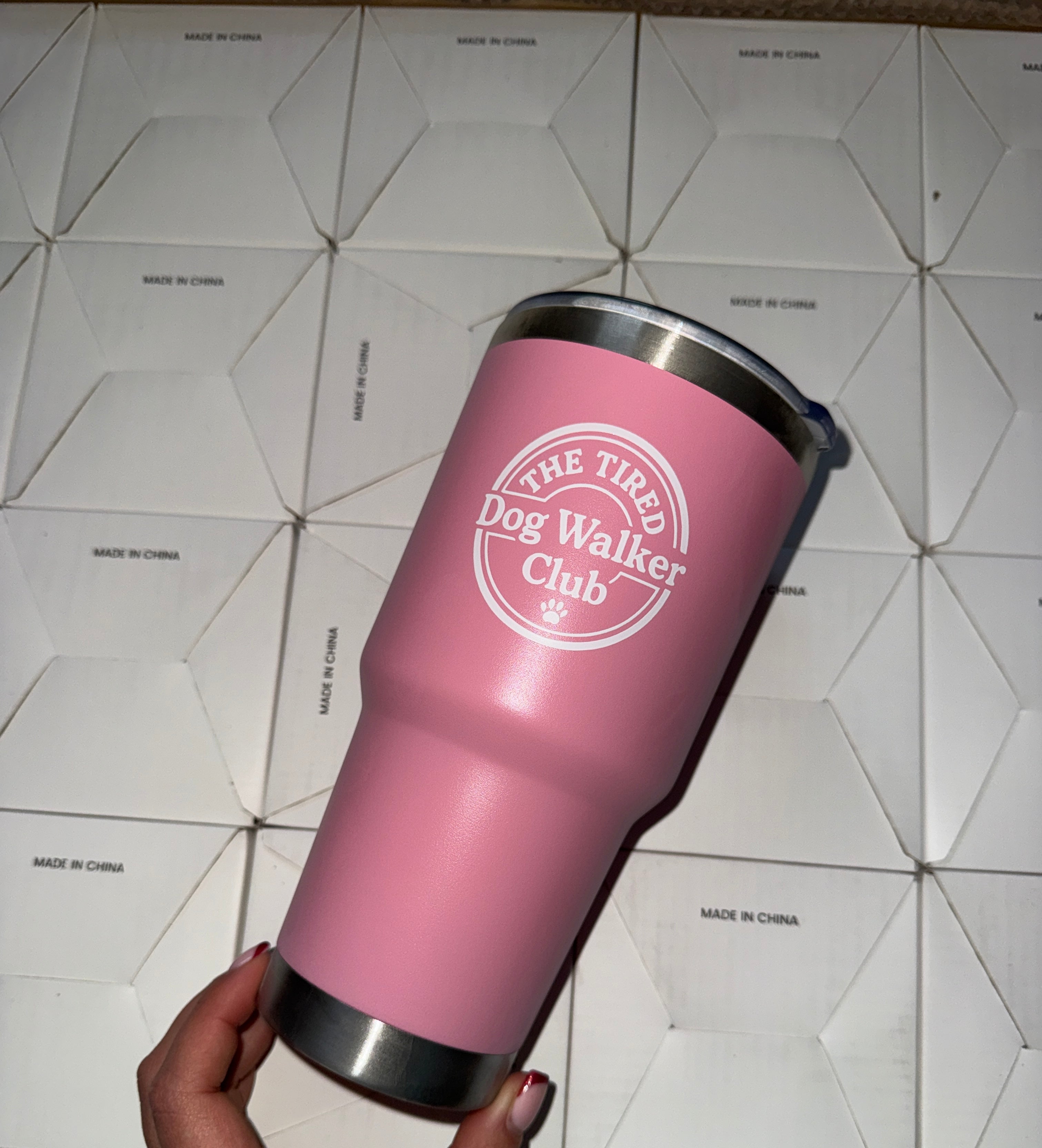 The Tired Dog Walker 30oz Tumbler